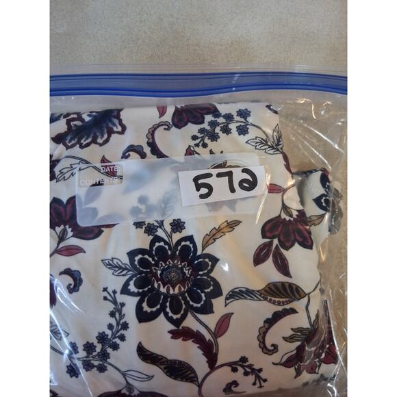 Lane Bryant Shirt 18/20 Soft Cozy Floral Square Neck Top 3/4 Sleeve Blouse - Picture 12 of 13